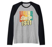 Legend Since 1941 Fête d'anniversaire Manche Raglan