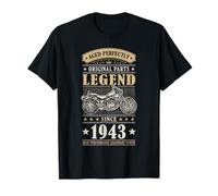 Legend Since 1943 Birthday Vintage Bike Bikers Born in 1943 T-Shirt