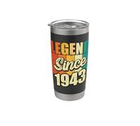 Legend Since 1943 Fête d'anniversaire Gobelet isotherme en acier inoxydable double paroi
