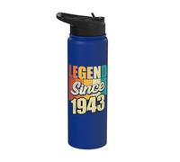 Legend Since 1943 Fête d'anniversaire Stainless Steel Insulated Water Bottle
