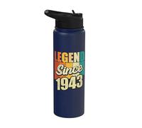 Legend Since 1943 Fête d'anniversaire Stainless Steel Insulated Water Bottle