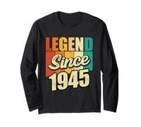 Legend Since 1945 Fête d'anniversaire Manche Longue