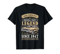 Legend Since 1947 Birthday Classic Car for Men Born in 1947 T-Shirt Graphique avec Valeur