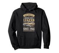Legend Since 1966 Birthday Classic Car for Men Born in 1966 Sweat à Capuche