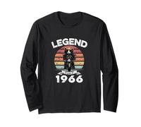 Legend Since 1966 - Cadeau de motard rétro vintage Manche Longue
