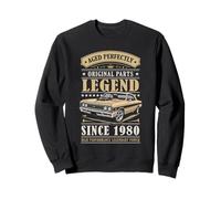 Legend Since 1980 Birthday Classic Car for Men Born in 1980 Sweatshirt