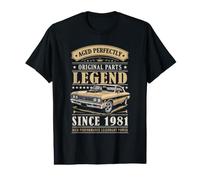 Legend Since 1981 Birthday Classic Car for Men Born in 1981 T-Shirt Graphique avec Valeur