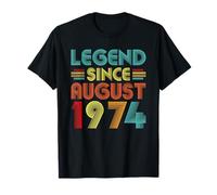 Legend Since August 1974 Vintage 52 Years Old 52nd Birthday T-Shirt