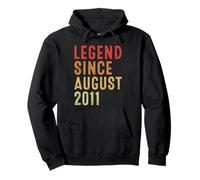 Legend Since August 2011 Vintage 2011 Idea Birth Of Birthday Sweat à Capuche