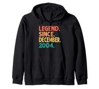 Legend Since December 2004 21st Birthday Retro 21 Years Old Sweat à Capuche