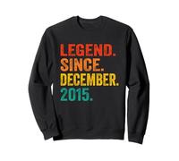 Legend Since December 2015 Retro 11 Years Old 11th Birthday Sweatshirt