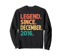 Legend Since December 2016 Men Women Vintage 2016 Birthday Sweatshirt