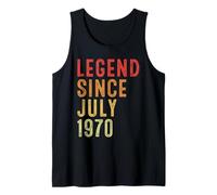 Legend Since July 1970 Vintage 1970 Birth Of Birthday Gifts Débardeur