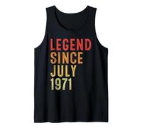 Legend Since July 1971 Vintage 1971 Birth Of Birthday Gifts Débardeur
