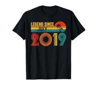 Legend Since July 2019 7th Birthday Gifts Idea 7 Years Old T-Shirt