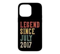 Legend Since July 9th Birthday 2017 Hommes Femmes 9 Ans Coque pour iPhone 14 Pro Max