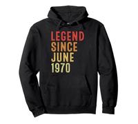 Legend Since June 1970 Vintage 1970 Birth Of Birthday Gifts Sweat à Capuche