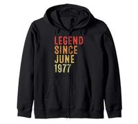 Legend Since June 1977 Vintage 1977 Birth Of Birthday Gifts Sweat à Capuche