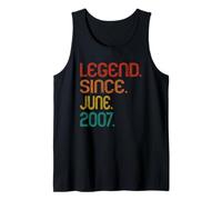Legend Since June 2007 19th Birthday 19 Years Old Vintage Débardeur