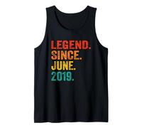 Legend Since June 2019 Vintage 7 Years Old Age 7th Birthday Débardeur