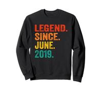 Legend Since June 2019 Vintage 7 Years Old Age 7th Birthday Sweatshirt