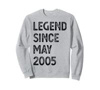 Legend Since May 2005 20e anniversaire homme femme Sweatshirt