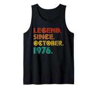 Legend Since October 1976 Vintage October 1976 Idea Birthday Débardeur