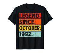 Legend Since October 1992 34th Birthday 34 Years Old Vintage T-Shirt