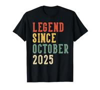 Legend Since October 1st Birthday 2025 Hommes Femmes 1 an T-Shirt