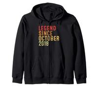 Legend Since October 2018 Vintage 2018 Birth Of Birthday Sweat à Capuche