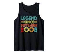 Legend Since September 2008 18th Birthday Retro 18 Years Old Débardeur