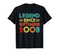 Legend Since September 2008 18th Birthday Retro 18 Years Old T-Shirt