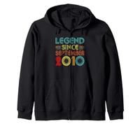 Legend Since September 2010 16th Birthday Retro 16 Years Old Sweat à Capuche