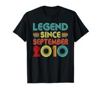Legend Since September 2010 16th Birthday Retro 16 Years Old T-Shirt