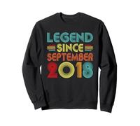 Legend Since September 2018 8th Birthday Retro 8 Years Old Sweatshirt