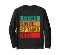 Legend Since September 2021 5th Birthday Gifts 5 Years Old Manche Longue