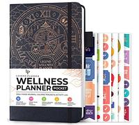 Legend Wellness Planner & Journal alimentaire de poche avec suivi de l'exercice et de la perte de poids, 6 mois (gris mystique)