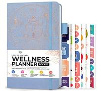 Legend Wellness Planner & Journal alimentaire de poche avec suivi de l'exercice et de la perte de poids, 6 mois (pervenche)