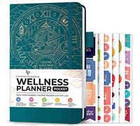 Legend Wellness Planner & Journal alimentaire de poche avec suivi de l'exercice et de la perte de poids - 6 mois (bleu sarcelle foncé)