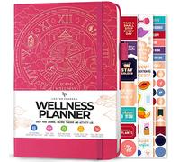 Legend Wellness Planner Journal alimentaire quotidien avec suivi de l'exercice et de la perte de poids, 6 mois (rose vif)