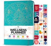 Legend Wellness Planner Journal alimentaire quotidien avec suivi de l'exercice et de la perte de poids, 6 mois (turquoise)