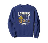 Legendals Matchup Catholics vs Convicts Football Rivalry Sweatshirt, Unisexe pour Adultes, Bleu Marine, M