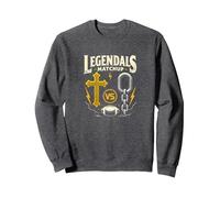 Legendals Matchup Catholics vs Convicts Football Rivalry Sweatshirt, Unisexe pour Adultes, Chiné Foncé, M
