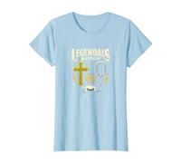 Legendals Matchup Catholics vs Convicts Football Rivalry T-Shirt, Femme, Bleu Céleste, XS