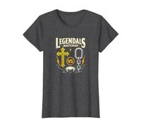 Legendals Matchup Catholics vs Convicts Football Rivalry T-Shirt, Femme, Chiné Foncé, M