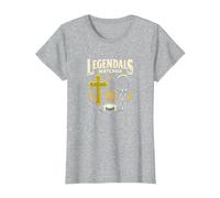 Legendals Matchup Catholics vs Convicts Football Rivalry T-Shirt, Femme, Gris Chiné, M
