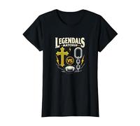 Legendals Matchup Catholics vs Convicts Football Rivalry T-Shirt, Femme, Noir, XS