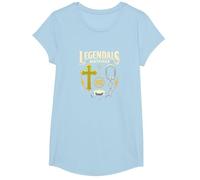 Legendals Matchup Catholics vs Convicts Football Rivalry T-Shirt, Fille, Bleu Céleste, XS