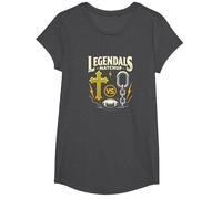 Legendals Matchup Catholics vs Convicts Football Rivalry T-Shirt, Fille, Chiné Foncé, XS