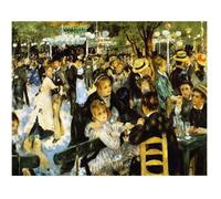 Legendarte - Tableau, Impression Sur Toile - Bal Du Moulin De La Galette Pierre Auguste Renoir cm. 50x60